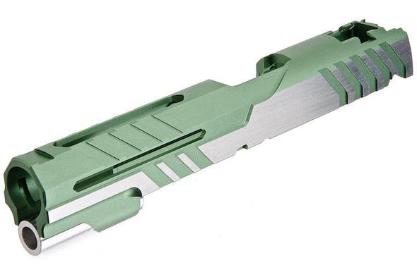 Airsoft Masterpiece Slide 5.1 (Custom 'Alpha') for Tokyo Marui Hi-Capa / 1911 GBB) - Green 2 Tone