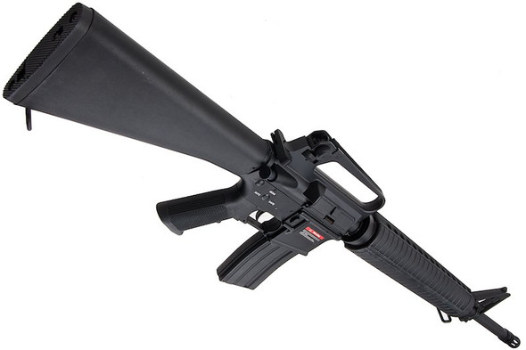 E&C M16A2 Airsoft AEG Rifle EC321 (QD 1.5 Gearbox, Blank Marking) - Black