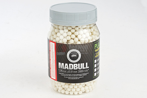 Madbull Airsoft Tracer BBs (0.20g PLA Tracer 2000rds/Bottle) - Alien Green