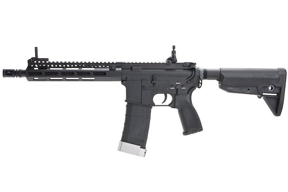 E&C EC331 BCM TTI F8 M-LOK Airsoft M4 AEG Rifle (QD 1.5 Gearbox, Blank Marking 9 inch) - Black