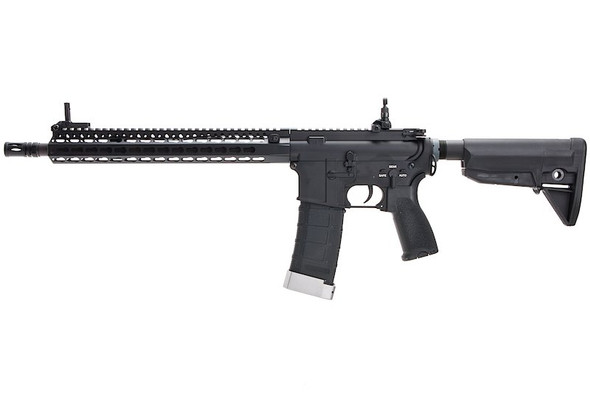 E&C EC332 BCM TTI F8 Keymod Airsoft M4 AEG Rifle (QD 1.5 Gearbox, Blank Marking, 13.5 inch) - Black