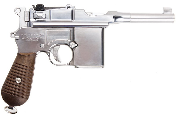 Marushin M712 Silver Short Barrel Green Gas Airsoft Pistol