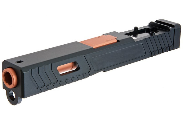 Volante CNC Aluminum 7075 T6 TTI G19 RMR Slide for Tokyo Marui Model 19 GBB - Black