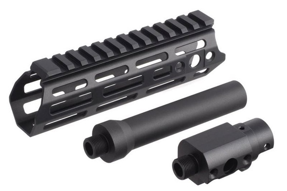 Action Army AAP01 GBB Airsoft Aluminum Handguard - Black