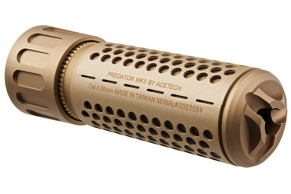 ACETECH Predator MKII Tracer Suppressor Unit (M14CCW) w/ Brighter C inside - Tan