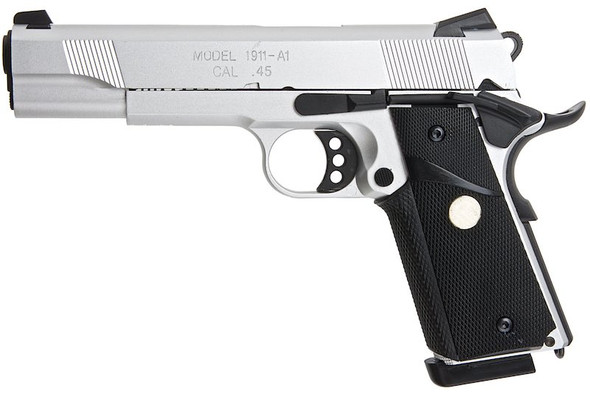 Army Armament R27 MEU Green Gas Airsoft Pistol - Silver