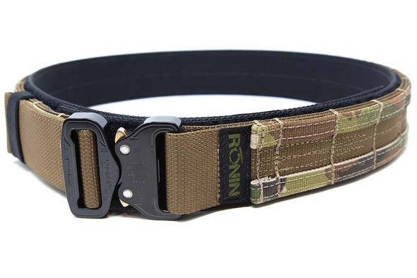 Ronin Tactics Shuto Belt - Coyote + Multicam (S Size, Waist 32-36 inch)