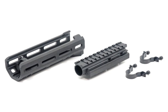 Hephaestus AKS74U Handguard Set (M-LOK) w/Rail Gas Tube for GHK/LCT AK Series(Type III Hard-Coat Anodized)