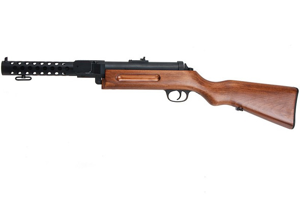 Snow Wolf Metal Bergmann MP-18 SMG Airsoft AEG - Real Wood (SW-021)