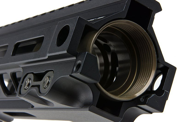 Z-Parts MK4 Rail (Aluminum, 7 inch with Barrel Nut) for GHK M4 GBBR Airsoft - Black
