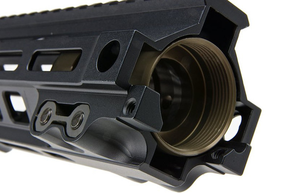 Z-Parts MK4 Rail (Aluminum, 10 inch with Barrel Nut) for Tokyo Marui M4 MWS GBBR Airsoft - Black