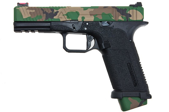 RWA Agency Arms EXA Green Gas Airsoft Pistol - Cerakote Woodland
