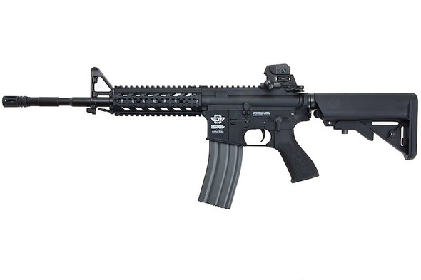 G&G CM16 Raider-L (Combat Machine) Airsoft M4 AEG Rifle - Black