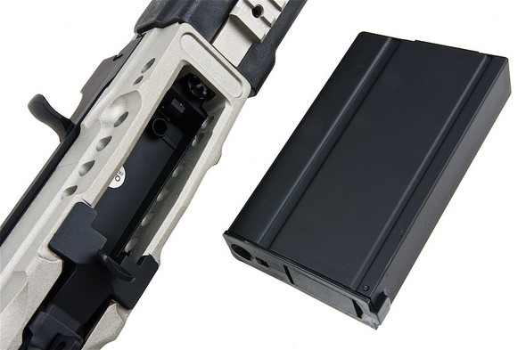 CYMA M14 EBR AEG Extended Stock Airsoft AEG Rifle - Silver (Metal) (CM032EBR-SV)