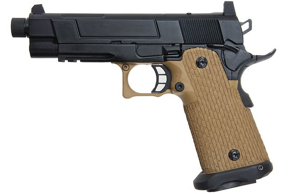 Army Armament R504 Costa VIP Style Green Gas Airsoft Pistol w/ RMR Mount Base - DE