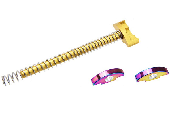 COWCOW Technology Action Army AAP01 GBB Airsoft Guide Rod Set (Aluminum) - Gold