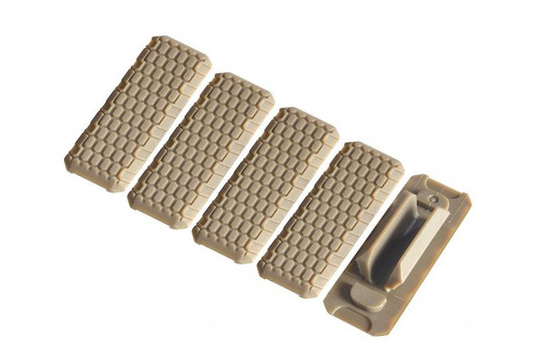 Strike Industries MLOK Cover V2 Style (5pcs) - FDE