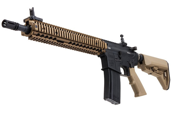 EMG Colt Daniel Defense 12.5 inch M4A1 SOPMOD Block 2 Airsoft M4 GBB Rifle -  BK/ DE (by King Arms)