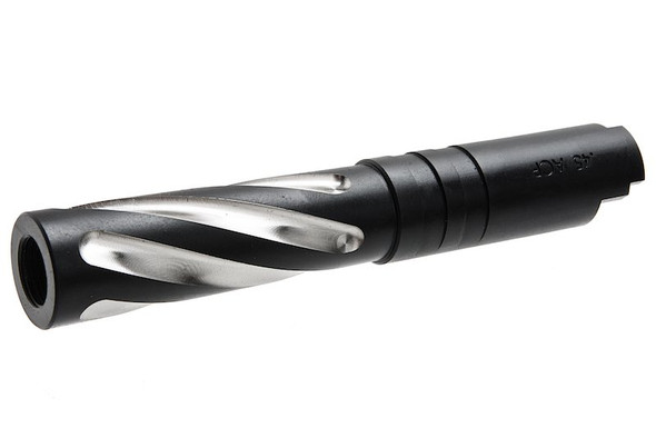 GK Tactical Tokyo Marui Hi Capa 4.3 GBB Airsoft Outer Barrel (Tornado, Stainless Steel) - Black