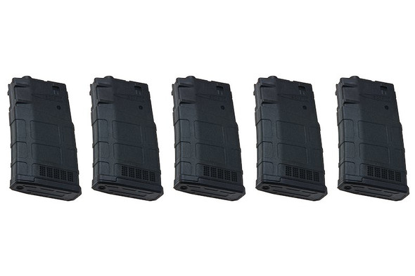 ARES AR308 Magazine (130 rounds AEG Magazine) Compatible with SR25-M110 Series - Black (5pcs / Box Set)