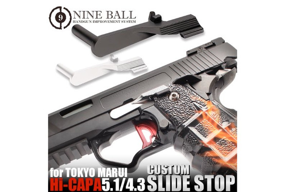 Nine Ball Tokyo Marui Hi Capa Custom Slide Stop - BK