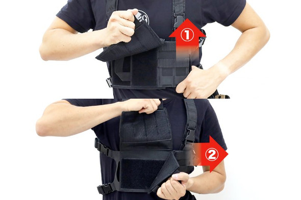 Laylax (Battle Style) Compact Molle Chest Rig - BK