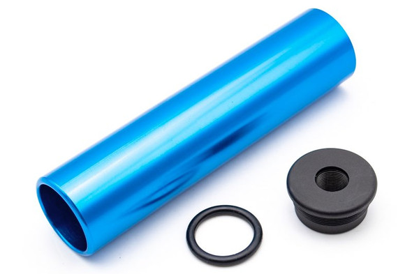 Airsoft Artisan Dummy Training Tube (Dummy Silencer Tube Blue Can) (14mm CCW)