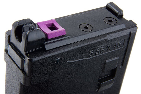 Army x T8 Tokyo Marui MWS Magazine (P30) with Window (35 rounds Airsoft Green Gas Magazine) - Black
