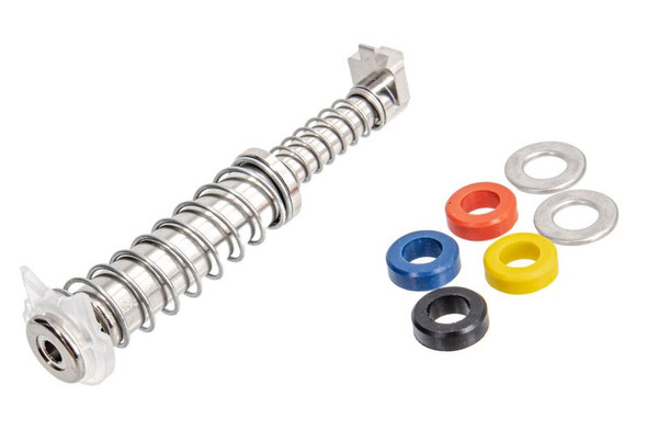 COWCOW Technology Stainless Steel Guide Rod Set for Tokyo Marui G19 Gen 4 GBB Airsoft - Silver