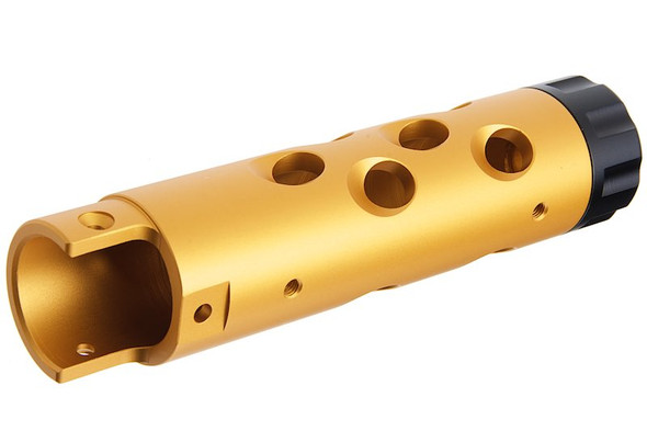 Narcos Airsoft Action Army AAP01 GBB Airsoft Front Barrel Kit (Type 1) (CNC Aluminum 6061) - Gold