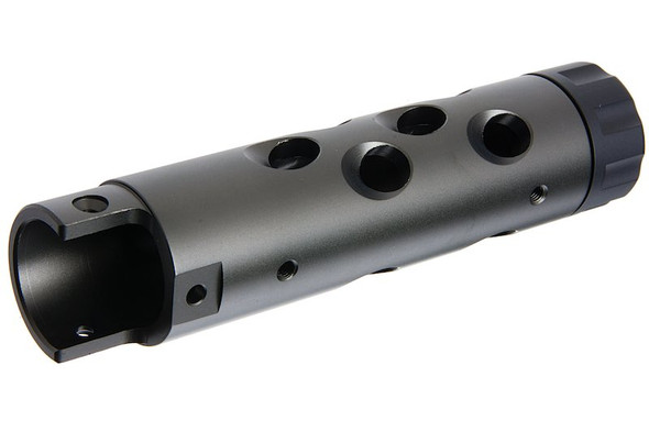 Narcos Airsoft Action Army AAP01 GBB Airsoft Front Barrel Kit (Type 1) (CNC Aluminum 6061) - Titanium Gray