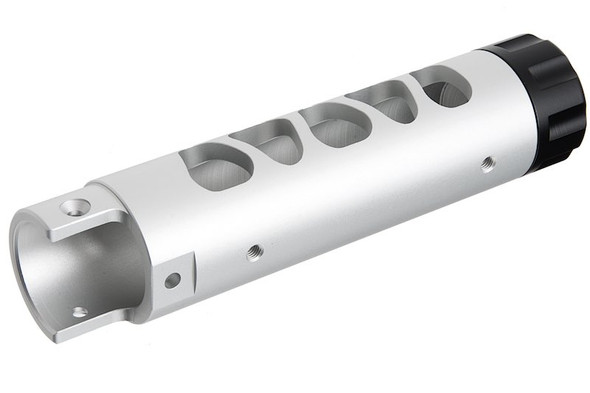 Narcos Airsoft Action Army AAP01 GBB Airsoft Front Barrel Kit (Type 3) (CNC Aluminum 6061) - Silver