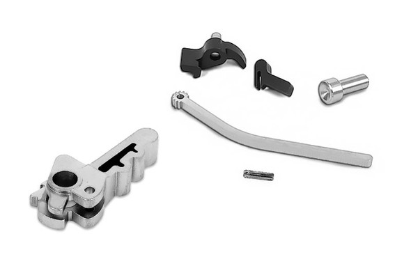 Airsoft Masterpiece Hi Capa Hammer & Sear Set (CNC Steel) 1911 Compatible (Infinity QB) - Silver