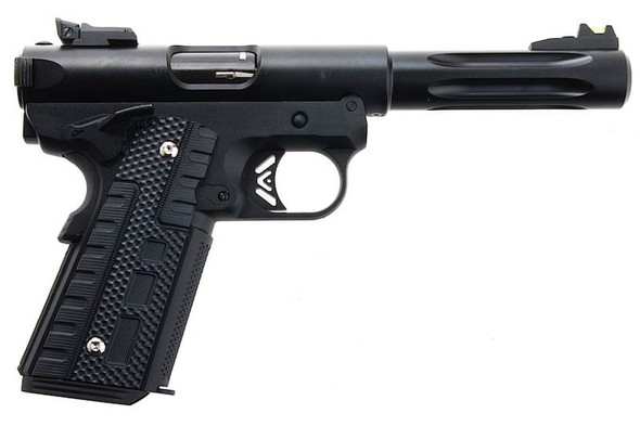 WE Galaxy 1911 Premium S Green Gas Airsoft Pistol - Black