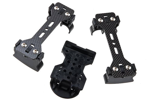 APS CAM05 Quad-load 4 Round Shotshell Caddy System with Belt Loop Adapter - Set of 2