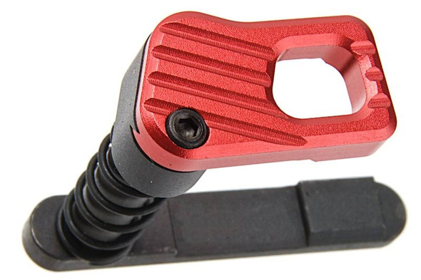 Alpha Parts Systema PTW Magazine Catch (CNC Steel, Type B) - Red