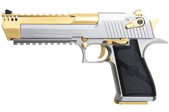 Cybergun Desert Eagle L6 .50AE Green Gas Airsoft Pistol - (Silver / Golden, by WE)