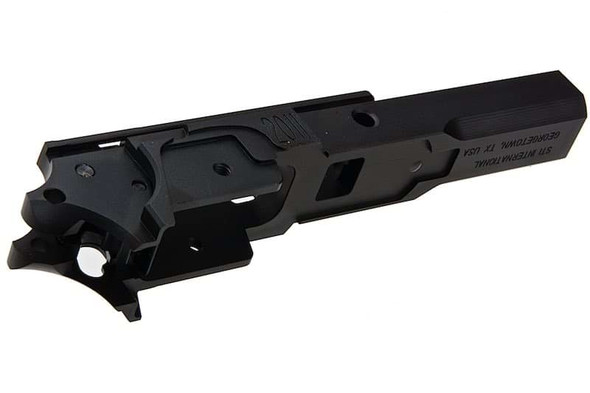 Airsoft Masterpiece Frame (Aluminum Advance - STI Style 3.9 for Tokyo Marui Hi Capa GBB Pistol) - Black
