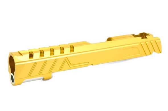 EDGE Tokyo Marui Hi Capa 5.1 GBB Airsoft Slide (Custom 'DIVA', Aluminum) - Gold