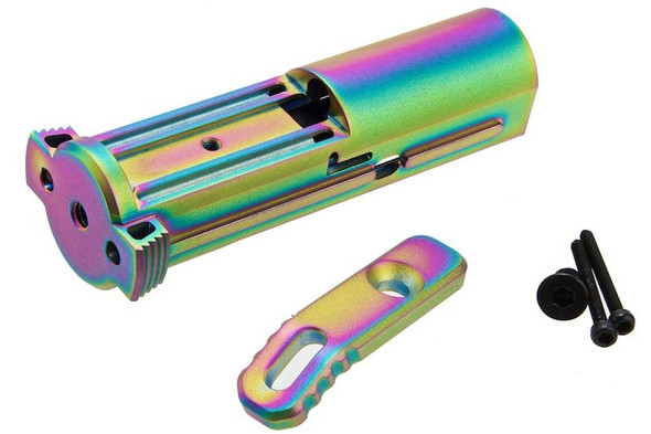 C&C Tac Action Army AAP01 GBB Airsoft Blowback Unit (BBU, 7075 Infinity Lightweight) - Rainbow