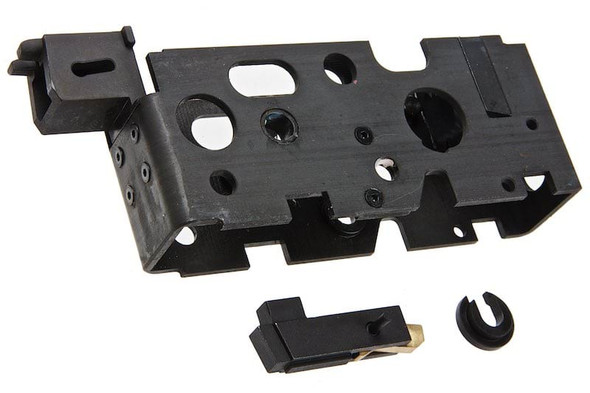 Bow Master VFC MP5A5 GBBR Airsoft GMF Trigger Box Case (3 Round Burst) - CNC Steel, Black