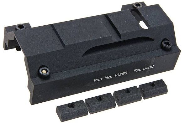 Bow Master VFC MP5 GBB Low Profile Mount (CNC Aluminum, Black) - Compatible with WE MP5 GBB