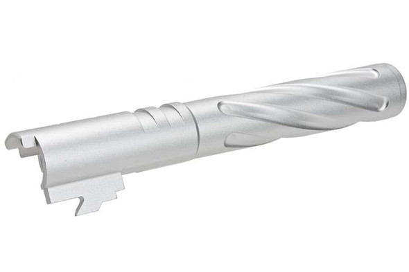 5KU Tokyo Marui Hi Capa 5.1 GBB Airsoft Outer Barrel (Tornado, Aluminum) - Silver