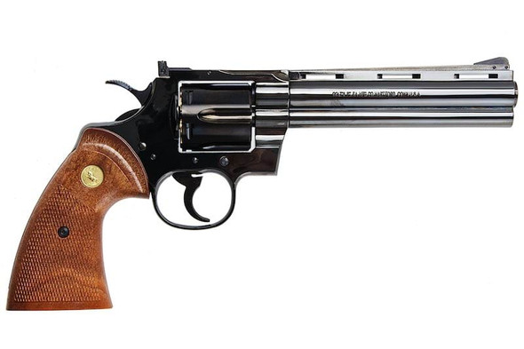 Tanaka Colt Python .357 Magnum R-Model 6 Inch Heavy Weight Gas Airsoft Revolver - Steel Finish