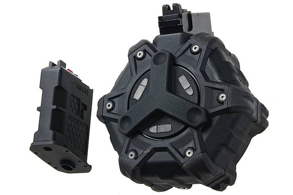 ESD x AW GHK AK Drum Magazine (350 rounds, Green Gas)