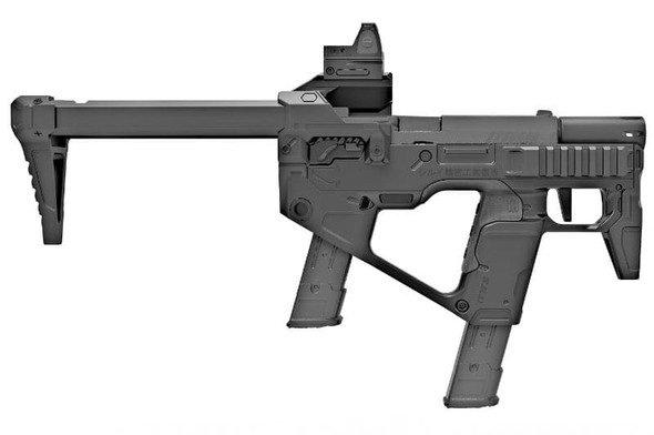 SRU SIG Sauer/VFC M17 P320 Airsoft GBB PDW Kit (Black)