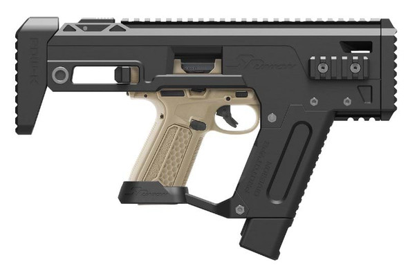 SRU Action Army AAP01 GBB Airsoft PDW Conversion Kit (Black)