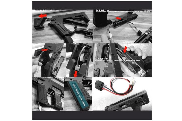 SRU G18C AEP PDW-K Kit Battery Extended Connector