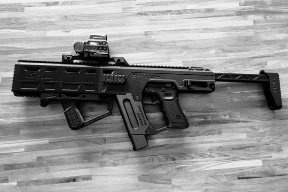 SRU PDW-K Carbine Kit Extended Handguard (Black)