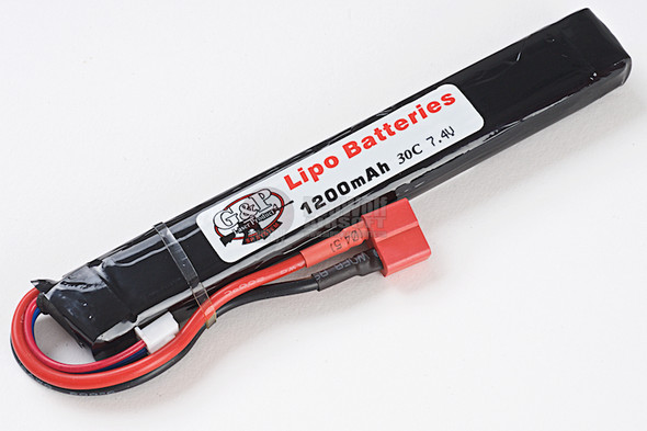 G&P 7.4v 1200mAh (30C) Lithium Polymer LiPo Rechargeable Battery (C - Deans)